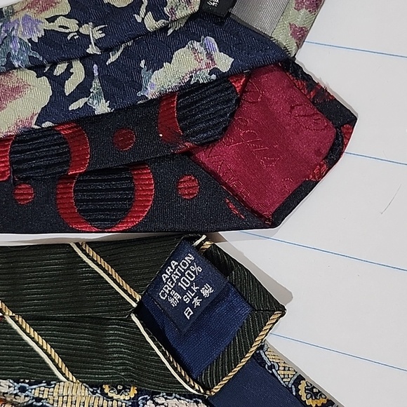 Bulk [#01] 12pcs Vintage Neckties 👔 vintage 💯 % Silk - Picture 11 of 12